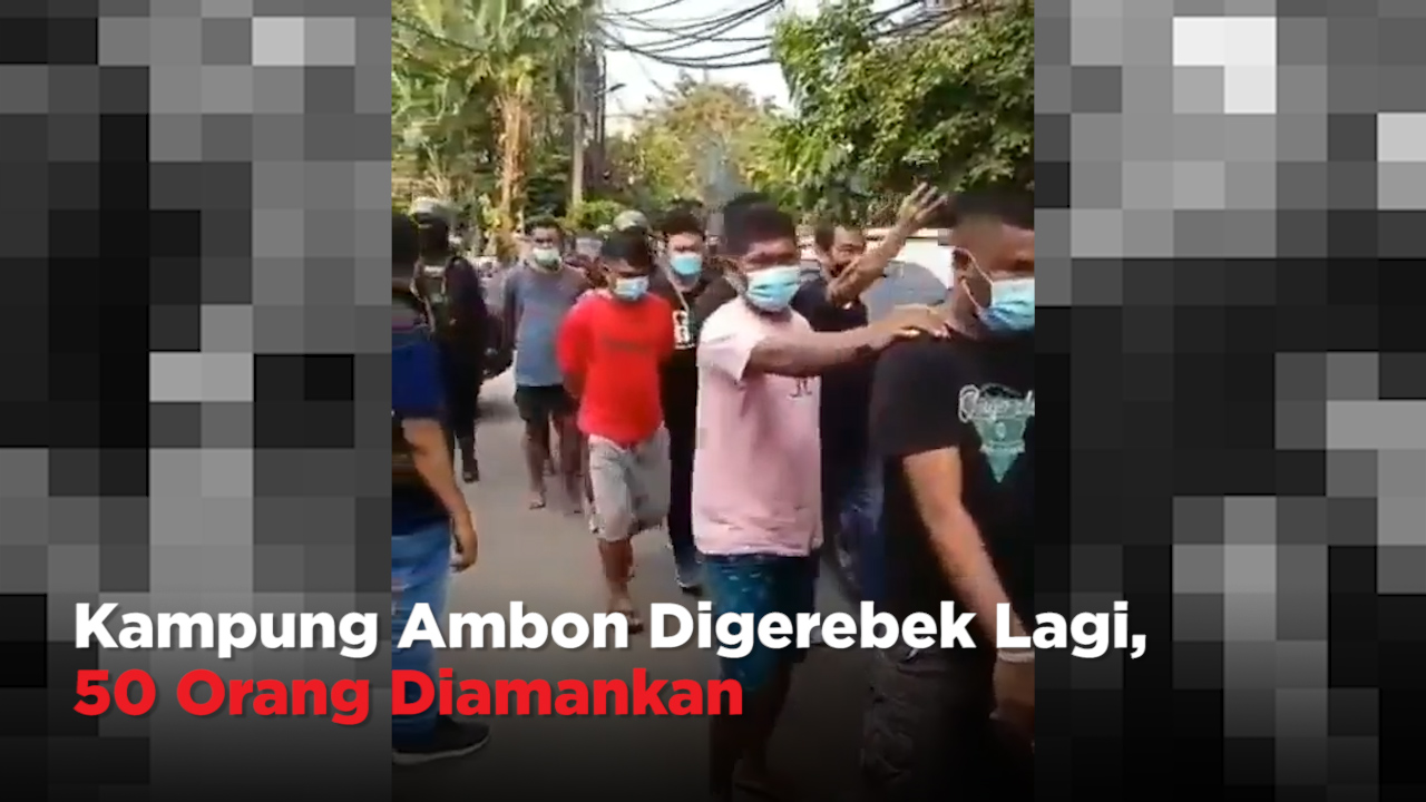 Kampung Ambon Digerebek Lagi, 50 Orang Diamankan