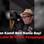 Ridwan Kamil Beri Nama Bayi yang Lahir di Tenda Pengungsian