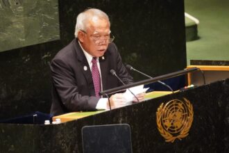 Pemerintah Indonesia, United Cities and Local Governments (UCLG), dan World Water Council (WWC) menandatangani nota kesepahaman atau Memorandum of Understanding (MOU) kerja sama penyelenggaraan World Water Forum Ke-10 pada Local and Regional Governments Day UN 2023 Water Conference di New York, Amerika Serikat, Rabu (22/3/2023).