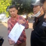 Ketua KPI Hermawan Sulistyo Usai Melapor ke Polda MetronJaya. Ist