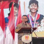 Mewakili Menteri Pemuda dan Olahraga Republik Indonesia (Menpora RI) Zainudin Amali, Staf Ahli Bidang Hubungan Pusat dan Daerah Kemenpora Dwijayanto Sarosa Putera pembukaan Rapat Kerja Nasional (Rakernas) Komite Olahraga Nasional Indonesia (KONI) Tahun 2023 di Golden Ballroom Hotel Sultan, Senayan Jakarta, Minggu (12/3) pagi.(foto:egan/kemenpora.go.id)