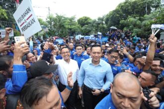 Ketua Umum Partai Demokrat, Agus Harimurti Yudhoyono menggelar dialog untuk menggali gagasan Anies Baswedan. Foto: Demokrat