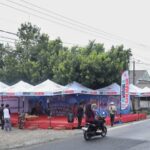 Posko mudik Lebaran 2023 di Desa Ciasem baru, Kecamatan Ciasem, Kabupaten Subang, Jawa Barat didirikan, Selasa (18/4). Posko mudik itu terdapat fasilitas P3K atau obat-obatan, untuk tidur, makanan dan minuman hingga tempat ibadah yang bisa dipakai para pemudik beristirahat. Foto: GBB