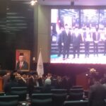 Anggota DPRD DKI Jakarta saat melaksanakan sidang paripurna.