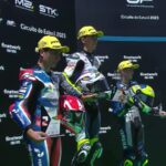 Pembalap Pertamina Mandalika SAG Racing Team yang berlaga di Moto2 European, Carlos Tatay berhasil meraih podium kedua pada Race 1 Moto2 European Estoril