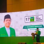 Plt Ketua Umum DPP PPP, Mardiono saat memberikan sambutan. Foto: PPP