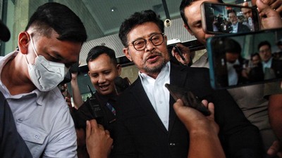 Menteri Pertanian (Mentan) Syahrul Yasin Limpo (SYL) saat memenuhi panggilan KPK untuk dimintai keterangan terkait penyelidikan kasus dugaan korupsi di Kementan. Foto/ist