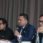 Tim kuasa hukum aliansi masyarakat peduli bola basket Indonesia (AMBI), Erick Herlangga saat ditemui di kawasan Thamrin, Kamis (1/6/2023). Foto: Dokumentasi AMBI