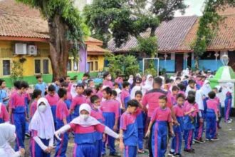 Aktivitas senam di sekolah. (Foto dok Pemprov DKI jakarta)