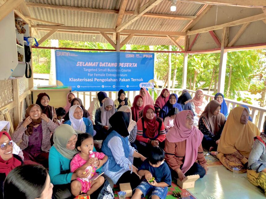 PNM Cabang Garut mengadakan kegiatan Pengembangan Kapasitas Usaha (PKU) Klasterisasi Pakan Ternak sebagai program perusahaan dalam meningkatkan produktivitas pelaku UMKM atau nasabah PNM.