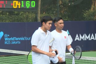 Perjuangan Christopher Rungkat/Nathan Barki terhenti di semifinal. Foto/istimewa