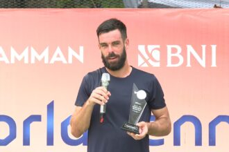 Arthur Weber mencatat sukses untuk menjadi yang terbaik tunggal putra pada ajang turnamen Amman BNI M25K Seri pertama dengan menjadi juara.