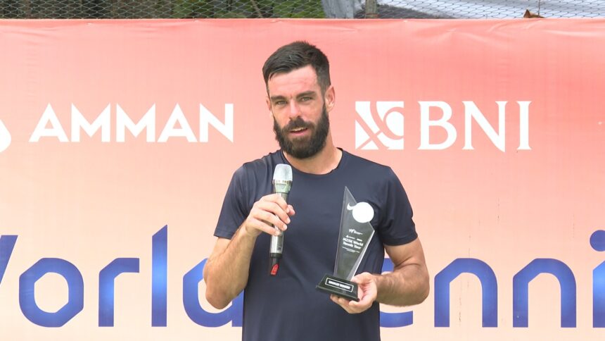 Arthur Weber mencatat sukses untuk menjadi yang terbaik tunggal putra pada ajang turnamen Amman BNI M25K Seri pertama dengan menjadi juara.