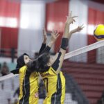 Tim putri Kalimantan Timur (Kaltim) dan Kalimantan Barat (Kalbar) menjadi tim pertama yang melangkah ke semifinal Kejuaraan Bolavoli Piala Kapolri 2023 yang berlangsung di GOR Pangsuma Pontianak. Foto/moji