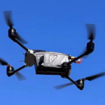 Drone Ukraina ditembak jatuh pertahanan udara Rusia. Foto: TASS