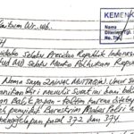 Surat terdakwa Zainal Muttaqin yang minta perkaranya diuji di pengadilan perdata.