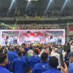 Capres Prabowo mengajak pendukungnya mendoakan rakyat Palestina agar selama dari penindasan.(foto Sofian/ipol.id)