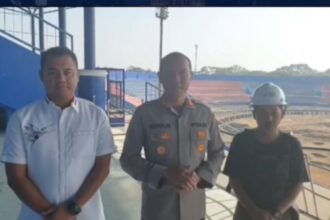 Pagi hari Kapolres Malang meninjau Stadion Kanjuruhan Stadion Kanjuruhan, Malang, Jawa Timur, foto: Instagram, @malangraya_info (tangkap layar)