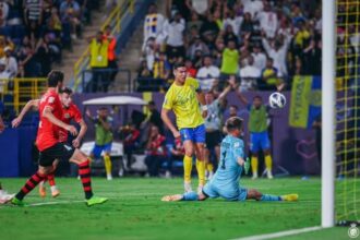 Cristiano Ronaldo tampil mengesankan saat membantu Al-Nassr menggasak Istiklol 3-1 pada laga kedua fase Grup E di Liga Champions Asia, Selasa (3/10/2023) WIB / Foto: Al-Nassr