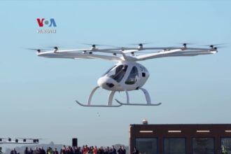 Volocopter dan kendaraan taksi listrik udara pertama.