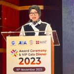 Bank Mandiri meraih penghargaan “Marketing Company of the Year” versi Asia Marketing Federation (AMF) dalam ajang Asia Marketing Excellence Awards 2023 yang digelar di Bangkok, Thailand, Kamis (16/11) malam. Foto: Dok Bank Mandiri