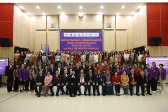 Berbagi, peduli, rendah hati dan profesional menjadi landasan penting lulusan UKI dalam baktinya kepada masyarakat dan bangsa