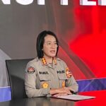 Kabag Penum Divhumas Polri Kombes Nurul Azizah saat menyampaikan hasil operasi Operasi Mantap Brata 2023-2024. Foto: Humas Polri
