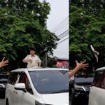 Calon Presiden nomor urut 02, Prabowo Subianto nampak melakukan safari politik di Provinsi Banten, Minggu (3/12/2023). 