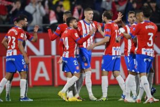 Girona kembali ke puncak klasemen Liga Spanyol usai menang 3-0 atas Deportivo Alaves (Foto: AFP/PAU BARRENA)