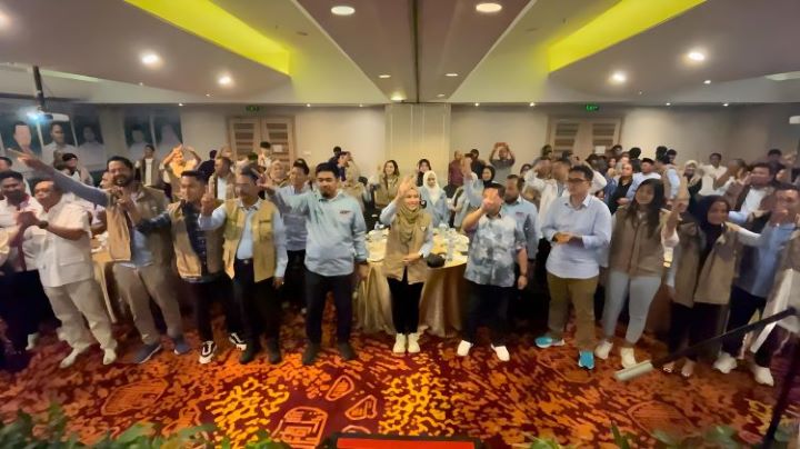 Repnas Kalimatan Selatan mendeklarasikan dukungan pada pasangan capres-cawapres, Prabowo-Gibran.(foto dok Repnas Kalsel)