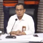 Kepala Bagian Pemberitaan KPK, Ali Fikri dalam jumpa pers di Gedung Mera Putih, Jakarta, pekan lalu. Foto: Yudha Krastawan/ipol.id