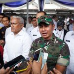 Panglima Komando Daerah Militer XII/Tanjungpura, Mayjen TNI Iwan Setiawan usai acara pemusnahan barang bukti narkoba di Kantor Badan Narkotika Nasional Republik Indonesia (BNN RI), Jumat (19/1/2024). Foto: Kodam XII/Tanjungpura