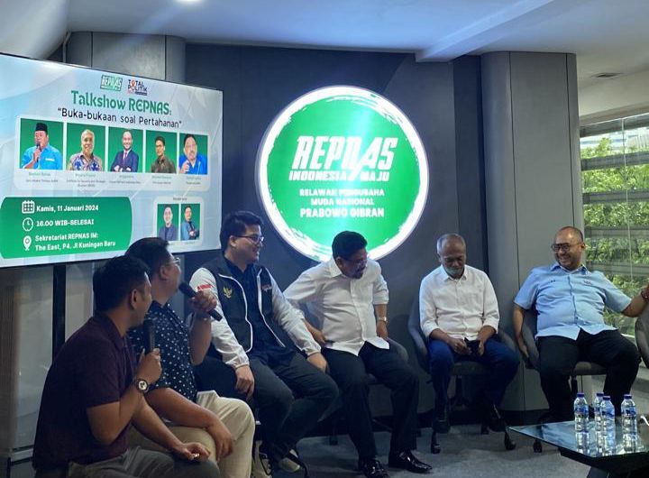 Tampak kegiatan talk Show REPNAS: Buka-bukaan soal Pertahanan di Sekretariat REPNAS Indonesia Maju, Jakarta Selatan, Kamis (11/1). Foto: Ist