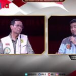 Cawapres nomor urut 2 di Pilpres 2024, Gibran Rakabuming saat berdebat dengan Mahfud MD pada debat cawapres tadi malam. (screenshot tayangan debat cawapres Ipol.id)