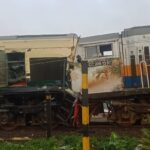 KA Turangga jurusan Surabaya-Bandung menabrak KA Lokal atau Commuter Line Bandung Raya di petak Stasiun Cicalengka-Haurpugur, pada Jumat pagi 5 Januari 2024. Foto: akun X Merapi Uncover