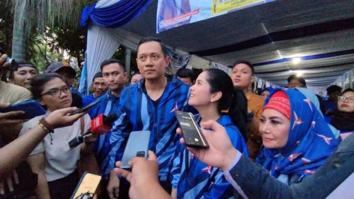 Menteri ATR/BPN, AHY disalah satu acara partai Demokrat.(foto dok DPP PD)