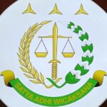 Logo Kejaksaan Republik Indonesia yang terpampang di Gedung Kejaksaan Agung RI, Jalan Sultan Hasanuddin, Kebayoran Baru, Jakarta Selatan. Foto: Yudha Krastawan/IPOL.ID