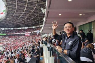 Politikus PDIP Basuki Tjahaja Purnama alias Ahok saat kampanye mendukung Ganjar Pranowo-Mahfud MD di Pilpres 2024. Dok: source for JPNN.