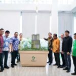 Bamsoet usai menghadiri topping off apartemen 'B'bResidence Grogol, Jakarta Barat, Minggu (3/3/24).