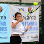 Petenis tuan rumah, Nadine Ashlee Tio sukses melewati rintangan pertama seri kedua Sportama ATF Asian Tennis Series di Jakarta, Selasa 26 Maret 2024.