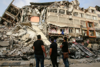 Tampak properti warga Palestina di Jalur Gaza yang hancur dibom zionis Israel. Foto: Sputnik