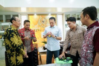 Ketua MPR Bamsoet Pengurus Besar Persatuan Robotika Seluruh Indonesia di Jakarta. Foto: Ist