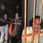 Pelaku pembunuhan orang tua ditangkap Mapolsek Kota Raja. Foto: IG, @info.negri (tangkap layar)