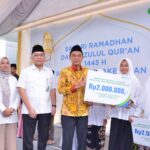 BPJS Ketenagakerjaan melalui Panitia Hari Besar Islam (PHBI) dan Yayasan Al Maghfirah menyelenggarakan kegiatan Safari Tausiyah Ramadhan dan Nuzulul Quran 1445 H di Semarang. Foto/BPJS