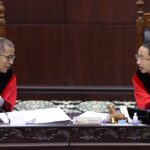 Ilustrasi hakim MK saat menjalani persidangan PHPU pilpres 2024.(foto dok MK RI)