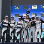 Sean Gelael dan Tim WRT 31 raih kemenangan dalam seri FIA WEC 2024 di Sirkuit Imola, Italia, Minggu (21/4/2024) malam. Foto: Dok Pertamina