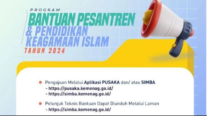 Kemenag gelar Program Bantuan Pesantren dan Pendidikan Keagamaan Islam Tahun Anggaran 2024. Foto: kemenag