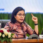Menteri Keuangan (Menkeu) Sri Mulyani Indrawati melaporkan penerimaan negara yang berasal dari pajak mencapai Rp624,19 triliun atau setara 31,38 persen dari target APBN 2024. Foto: Kemenkeu