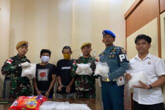 Yon Arhanud 8/MBC Gagalkan Penyelundupan Sabu-Sabu