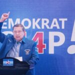 Mantan presiden keenam, SBY di salah satu acara partainya.(Foto dok DPP Demokrat)